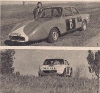El Fiat de Alberto ROSSI, y el Torino de la autopeña Ciudad de Azul de Luis SAINT GERMÉZ.