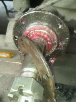 ya todo colocado, y debidamente engrasado con grasa SKF para rulemanes